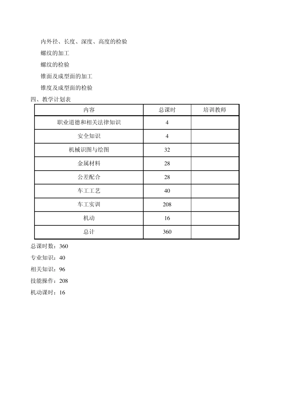车工培训大纲_第2页