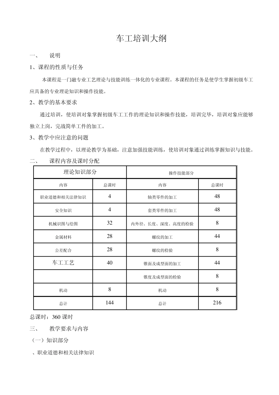车工培训大纲_第3页