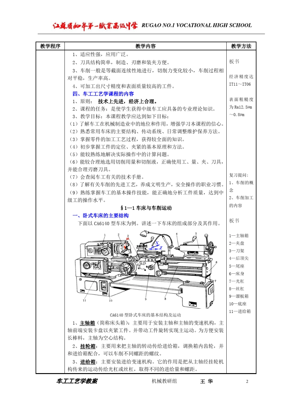 车工工艺学教案(01)_第2页