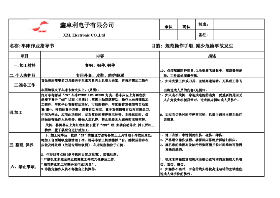 车床作业指导书_第1页
