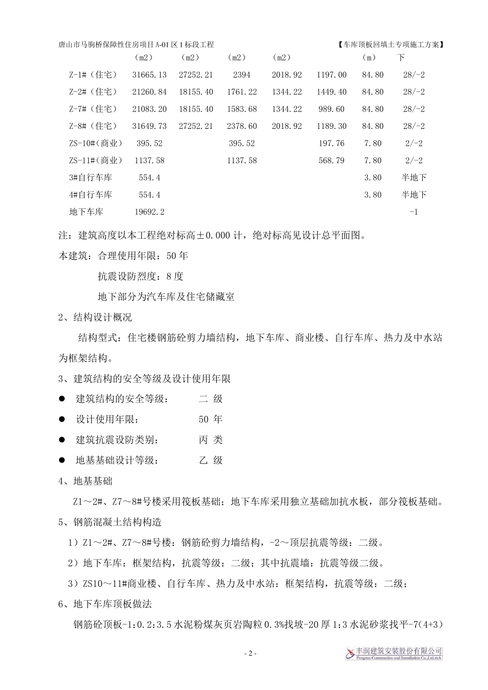 车库顶板回填土专项施工方案_第2页