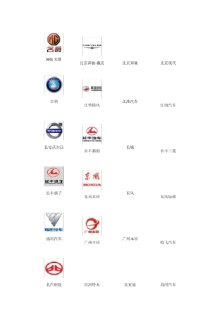 车标大全可直接打印