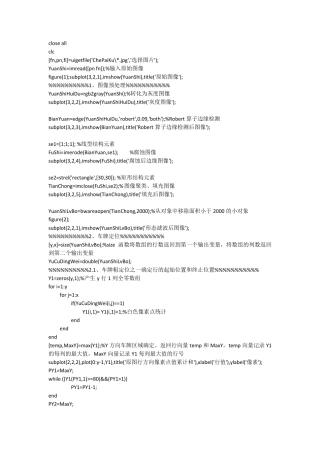 车牌识别matlab代码