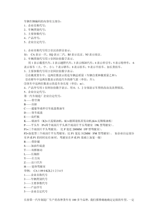 车辆型号的识别方法