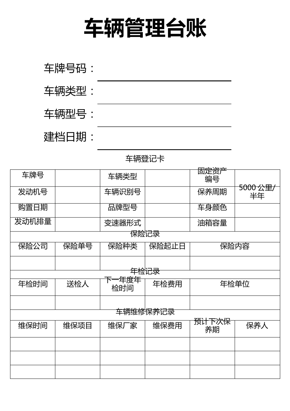 车辆管理台账_第1页