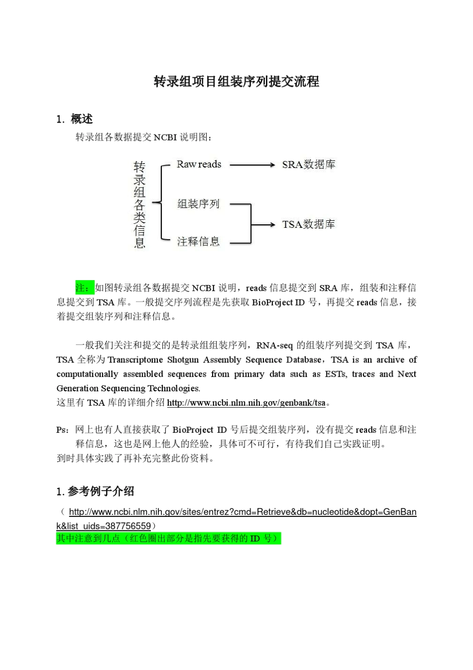 转录组组装序列提交帮助文档_第1页