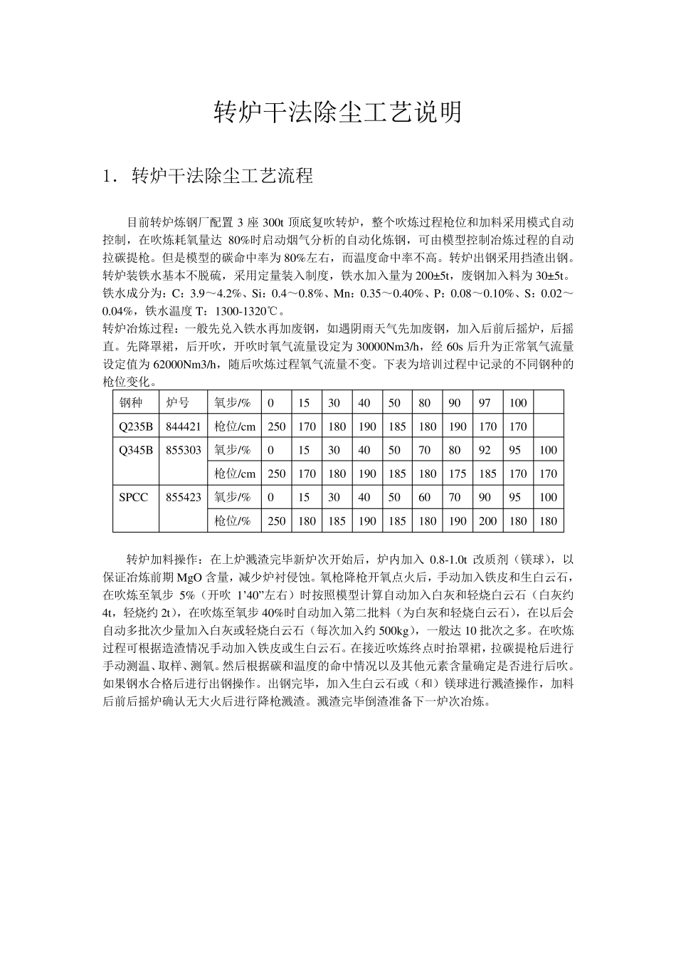 转炉干法除尘工艺_第1页