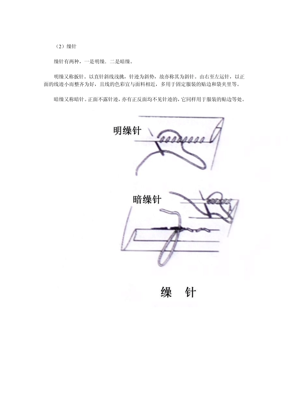转贴针法手针缝纫针法_第2页