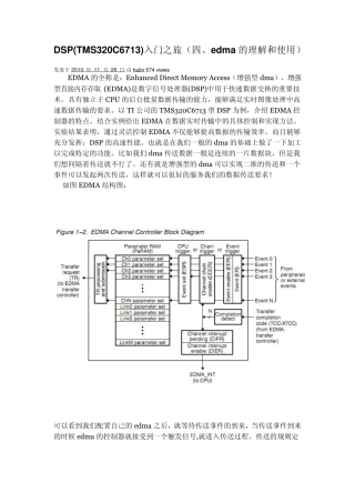 转：DSP(TMS320C6713)入门之旅(四、edma的理解和使用)