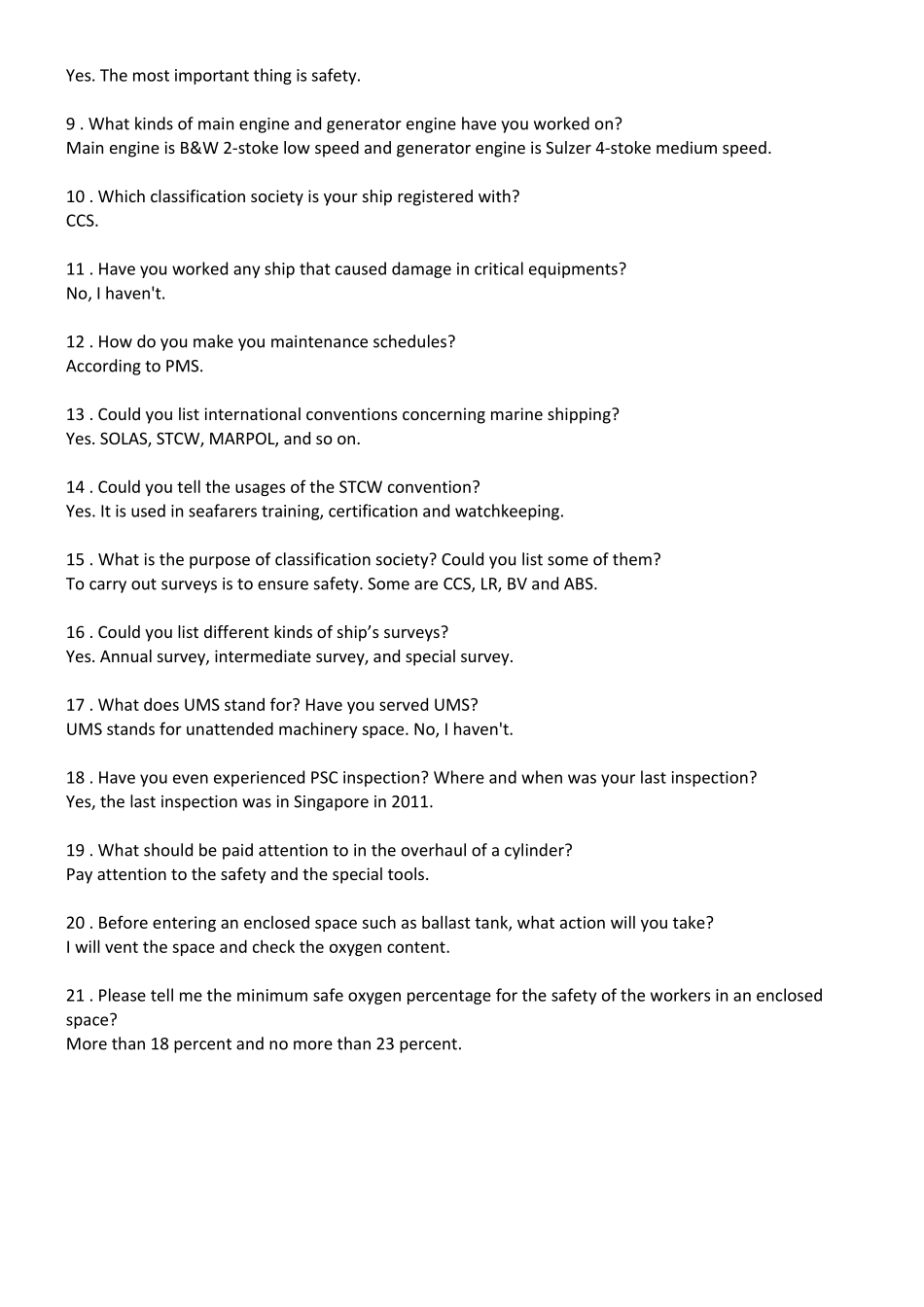 轮机英语听力与会话第三版问答题软件版(权威标答)_第2页