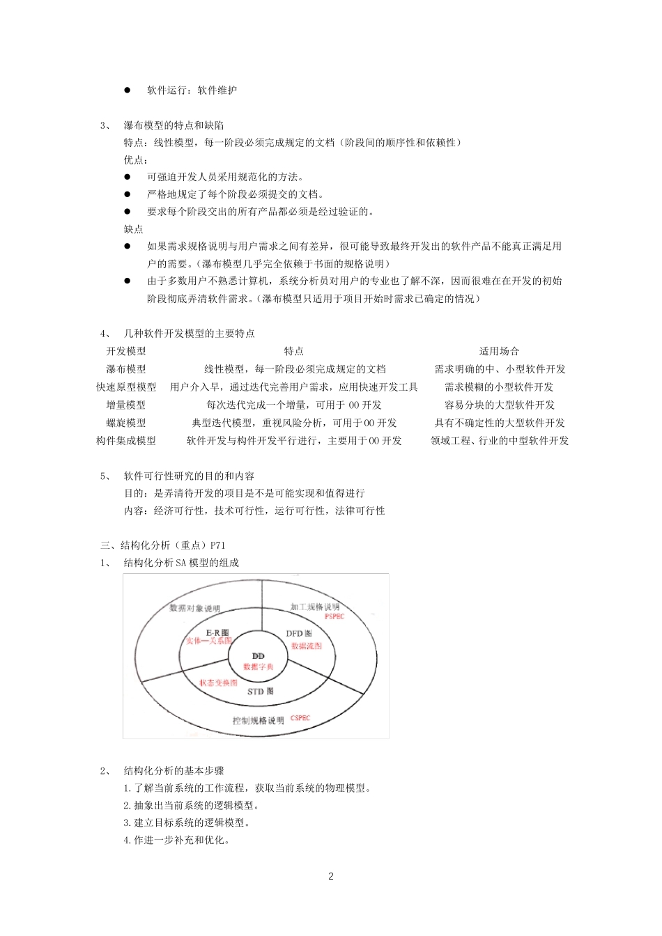 软件工程期末复习知识点整理_第2页