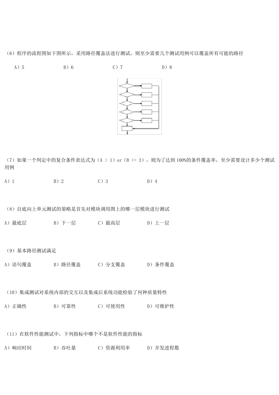 软件测试工程师试题_第2页