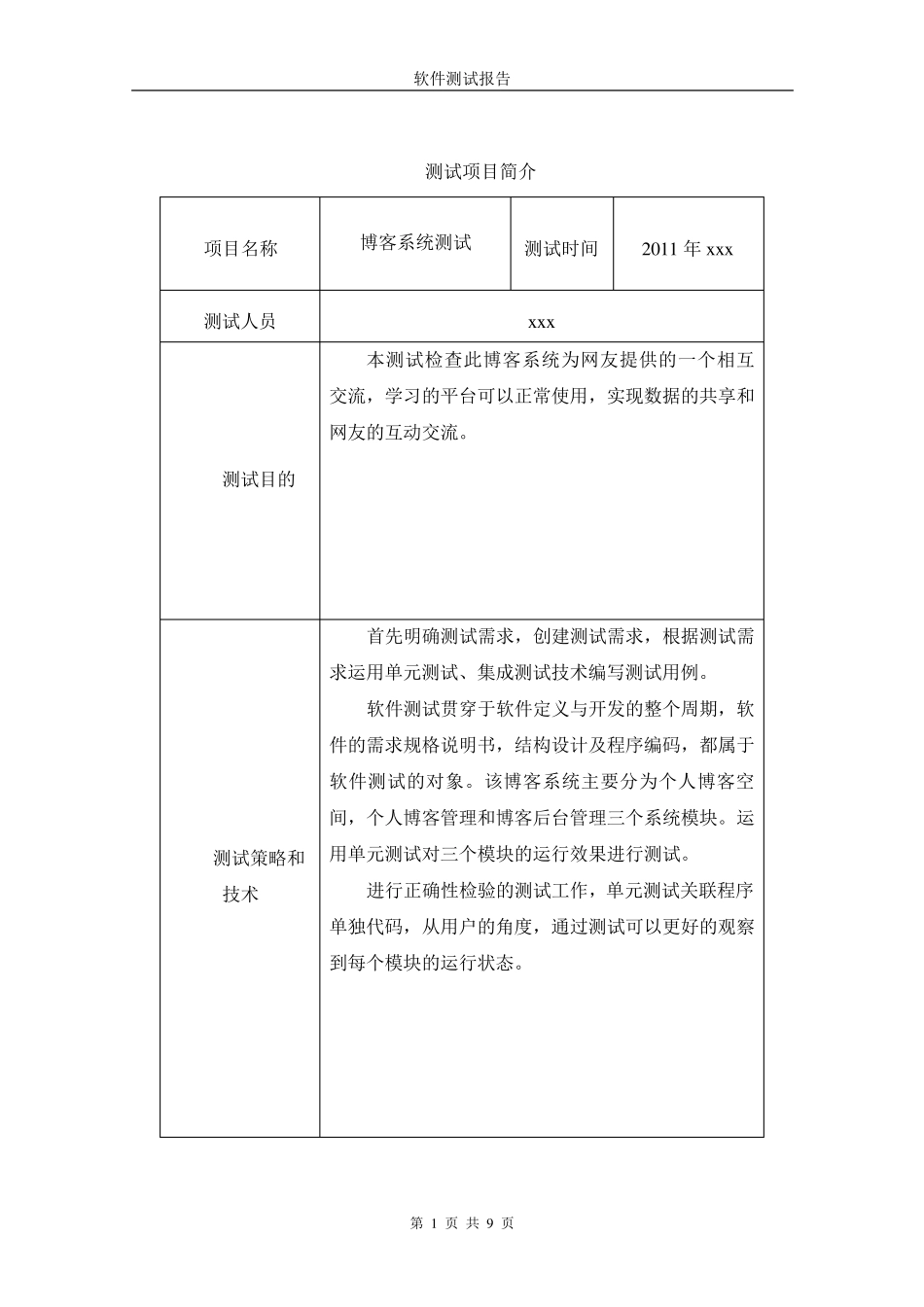 软件测试报告博客系统_第2页