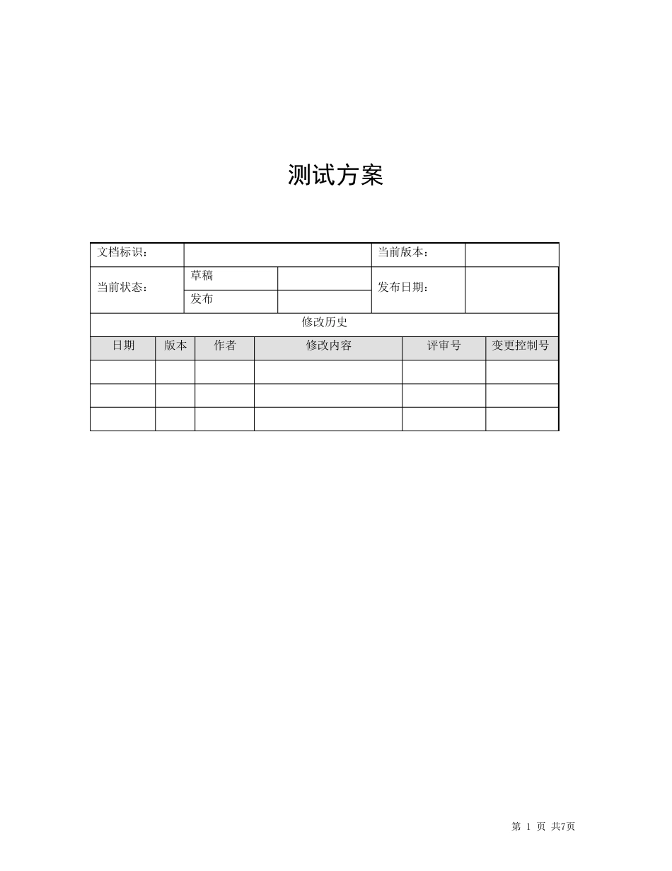 软件测试测试方案_第1页