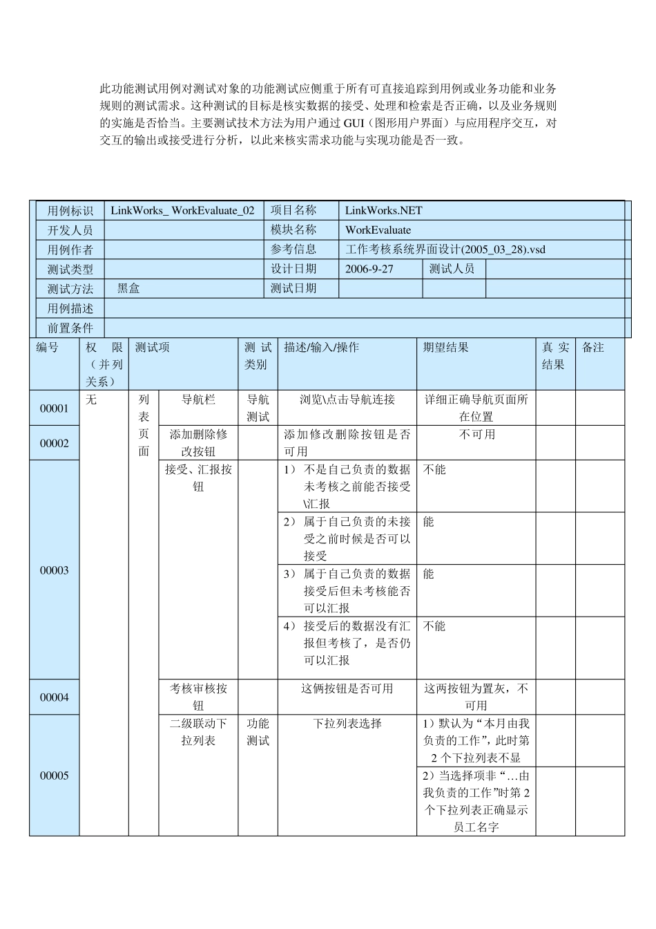 软件测试用例模板一详细用例_第2页