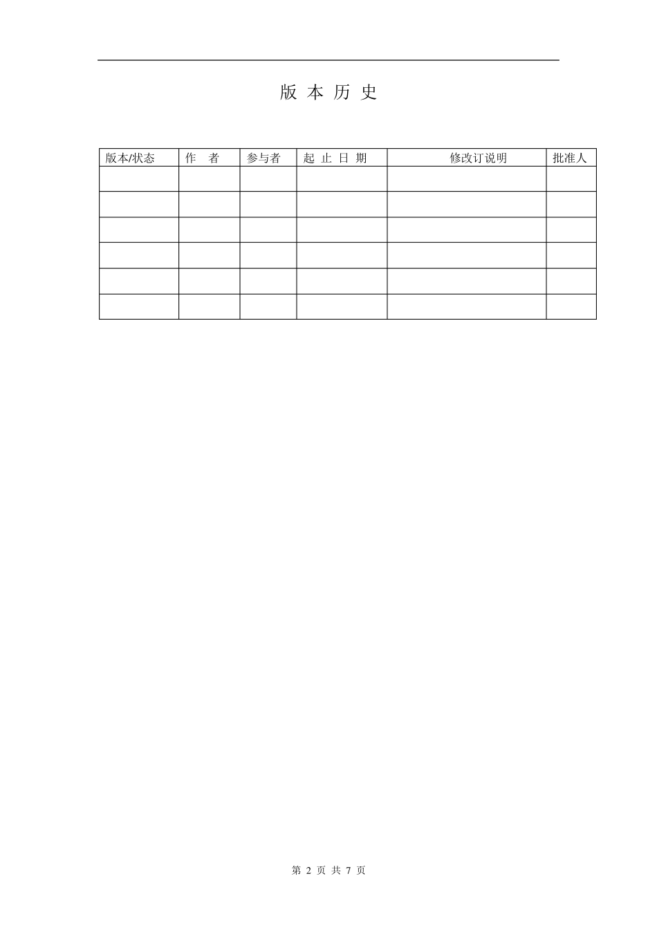 软件质量管理计划模板_第2页