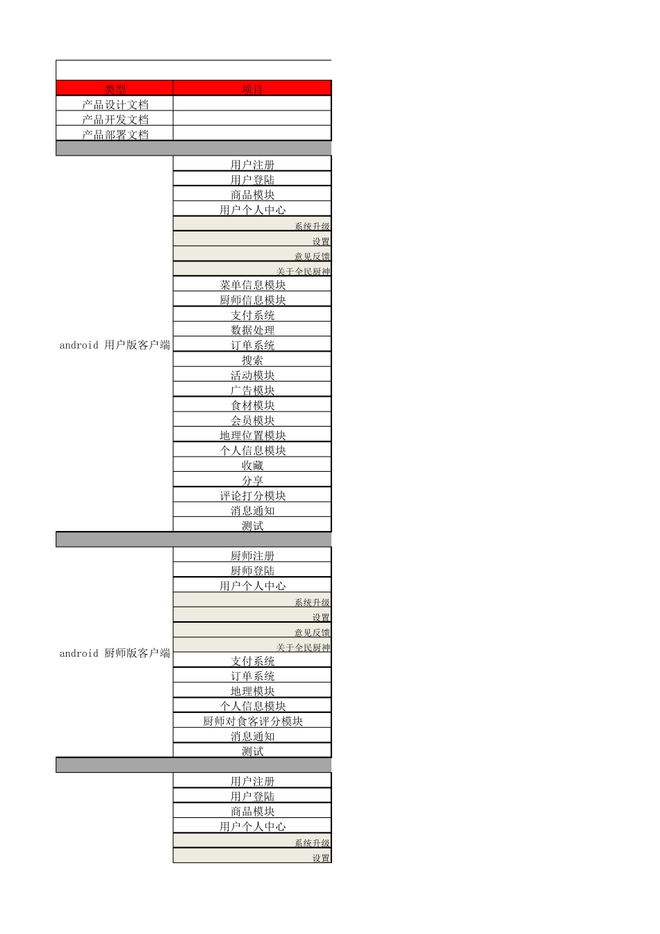 软件项目及APP开发报价表_第1页