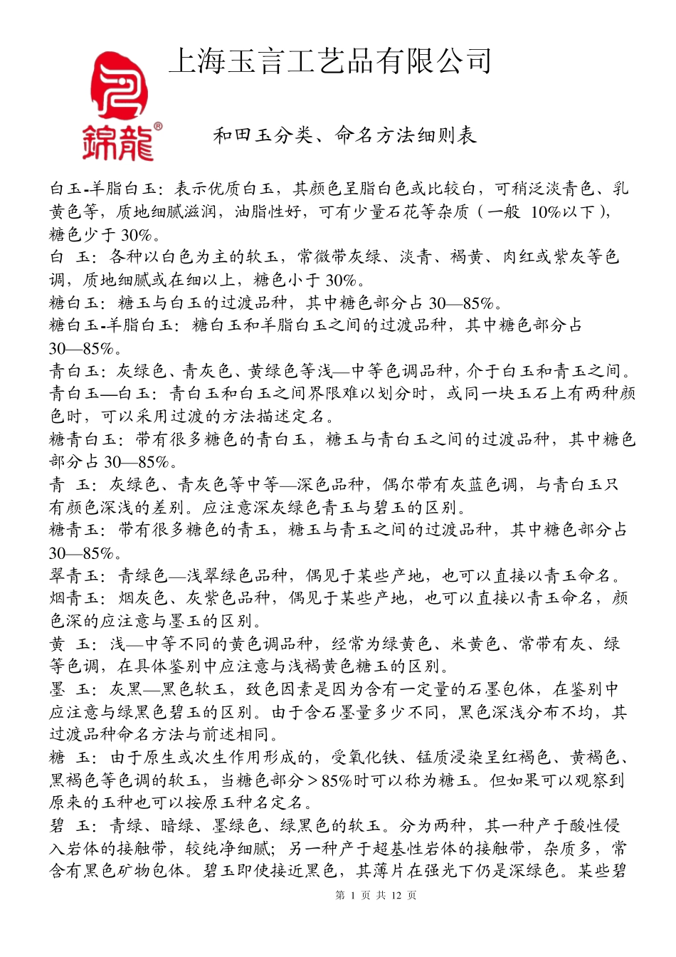 软玉(和田玉)分类_第1页