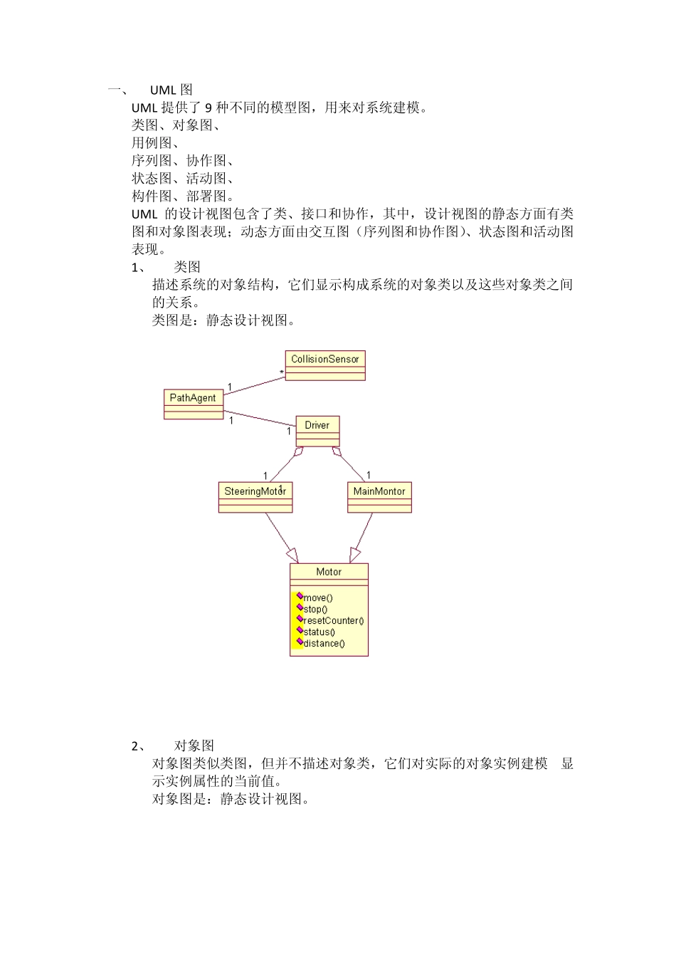 软考UML大题知识点总结_第1页