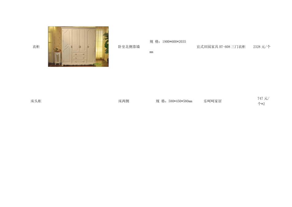 软装饰清单模板_第2页