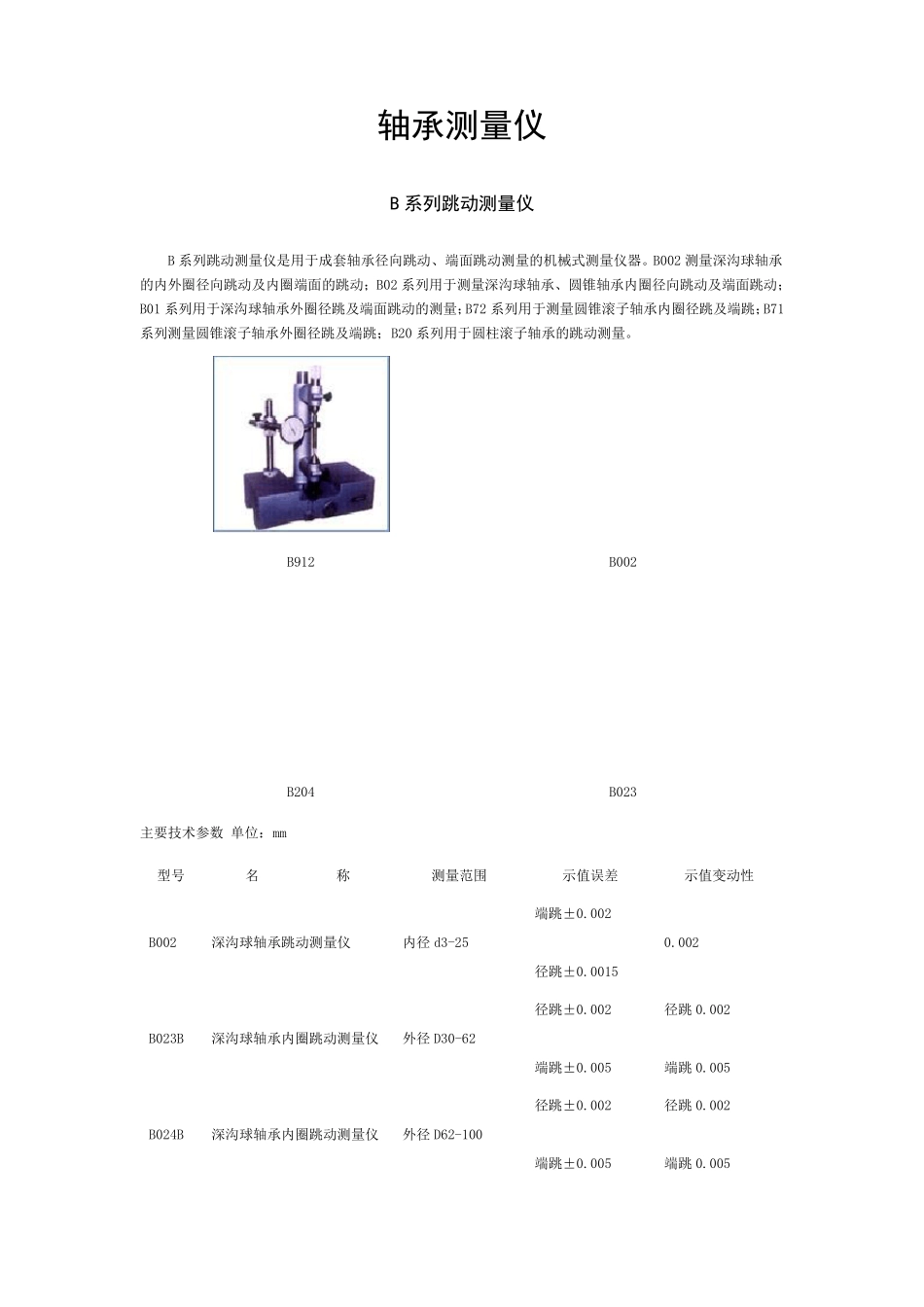 轴承检测仪器_第1页
