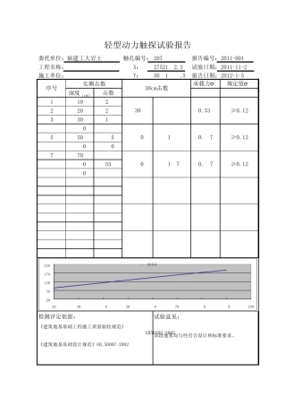 轻型动力触探报告