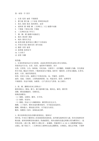 轻松学习解剖学课后答案汇总
