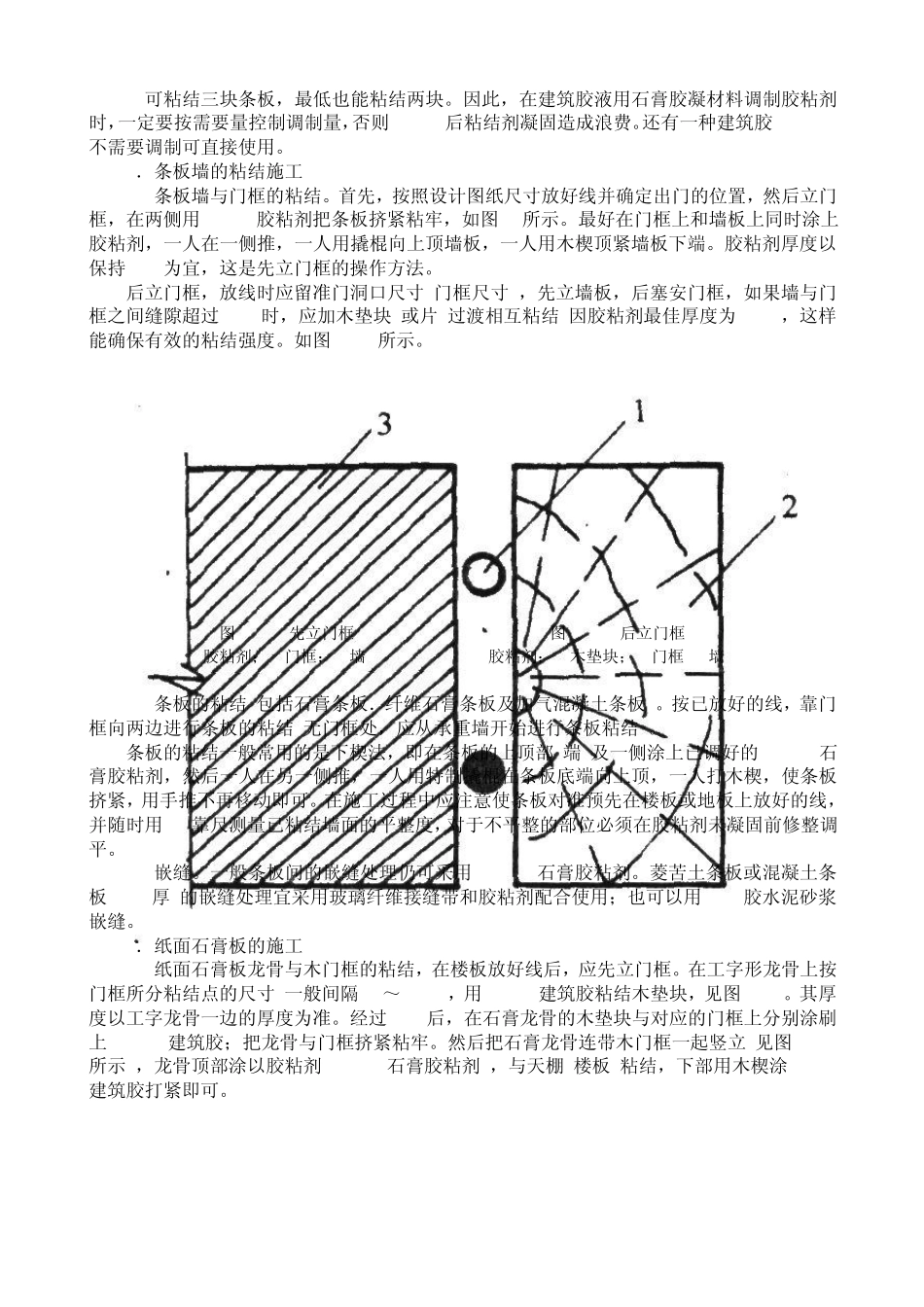 轻质墙板采用建筑胶粘结施工工艺标准_第2页