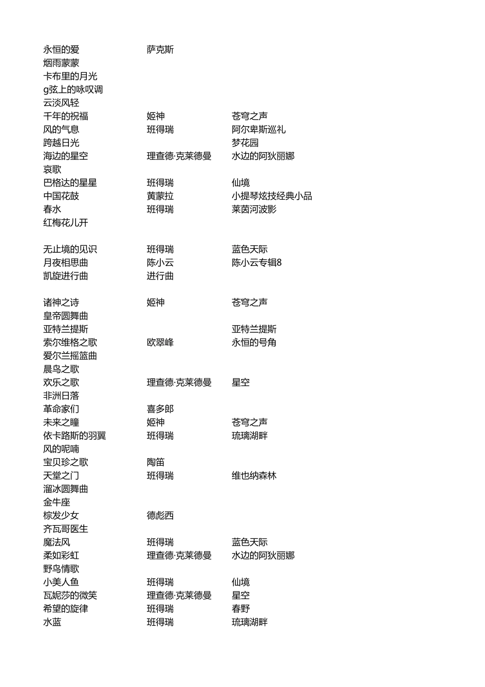 轻音乐经典500首_第3页