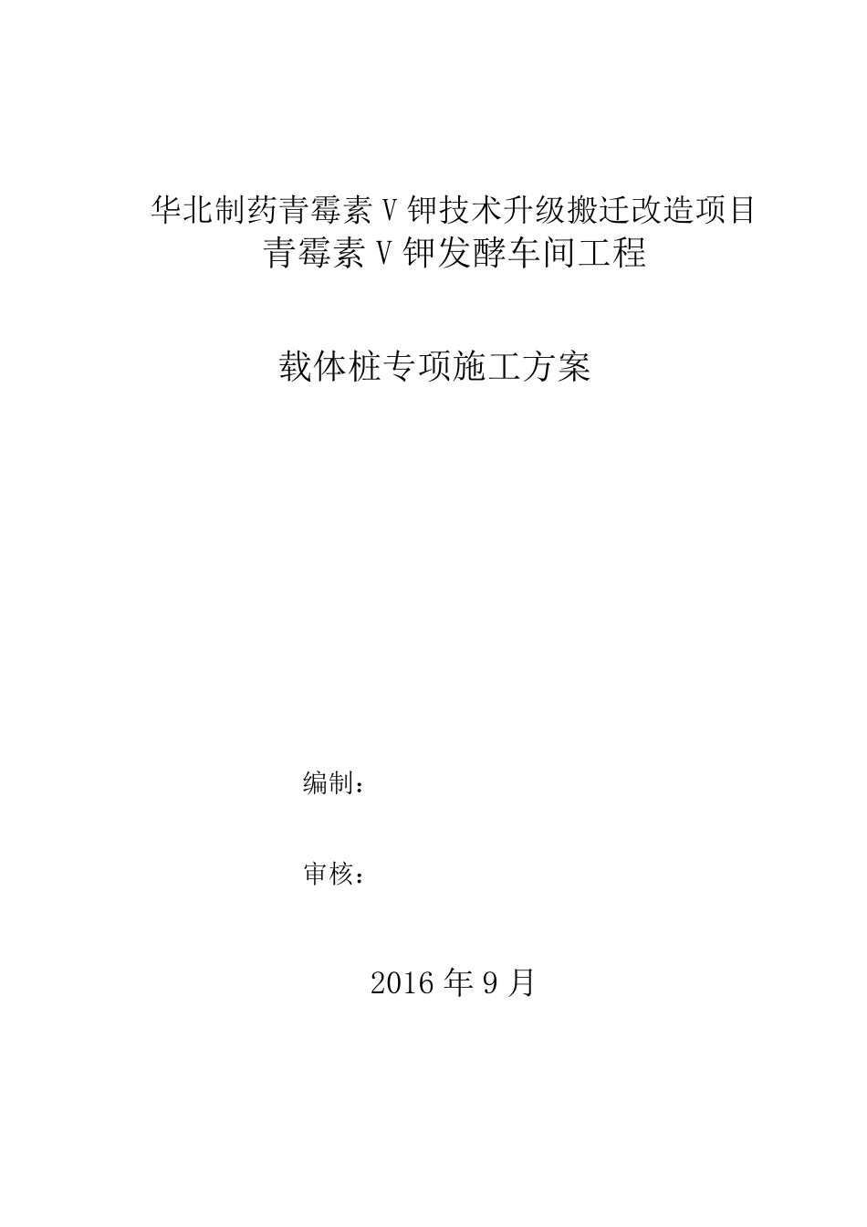 载体桩施工方案_第1页