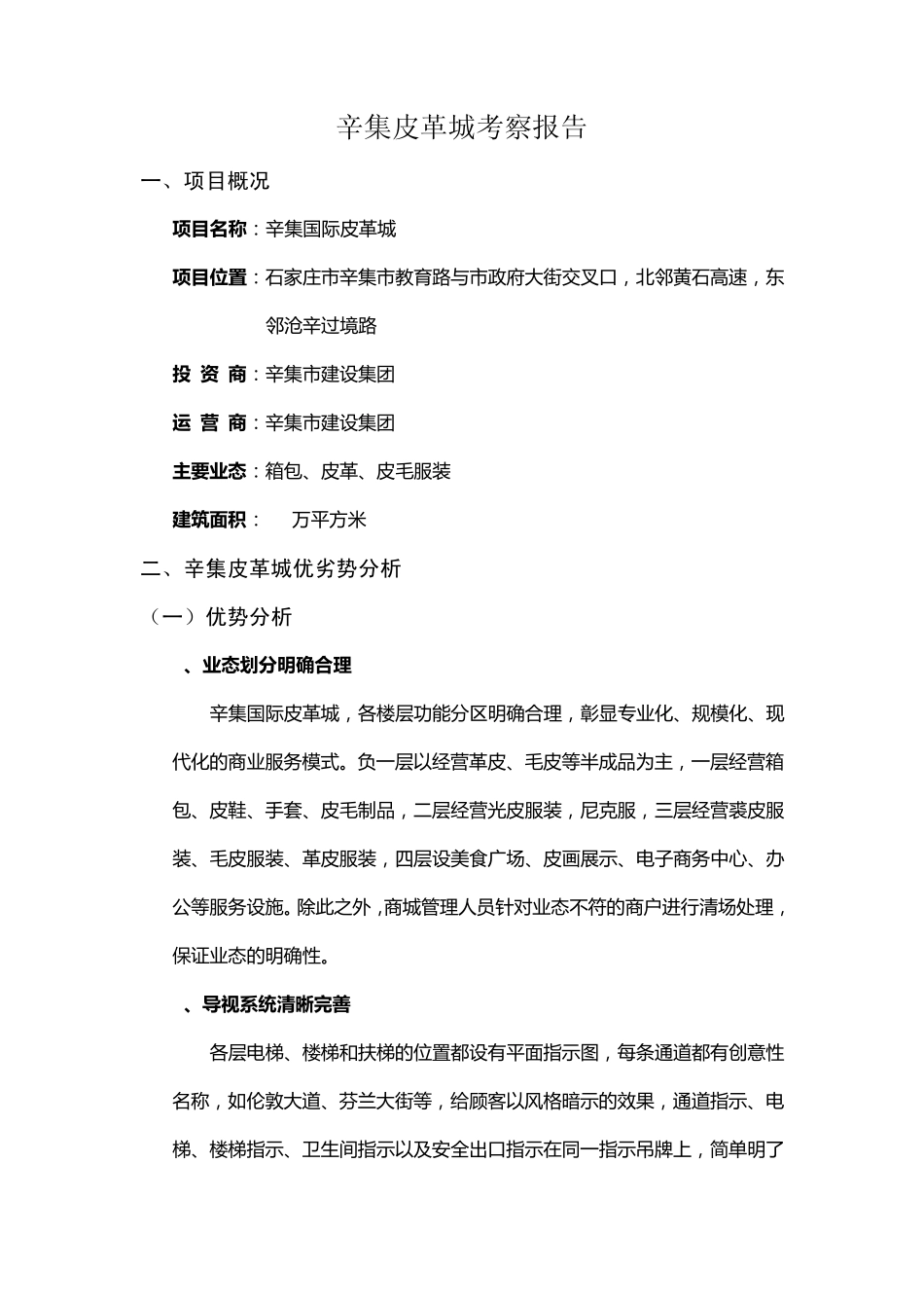 辛集皮革城考察报告_第1页