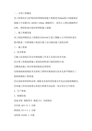 边坡挂网喷浆锚固方案