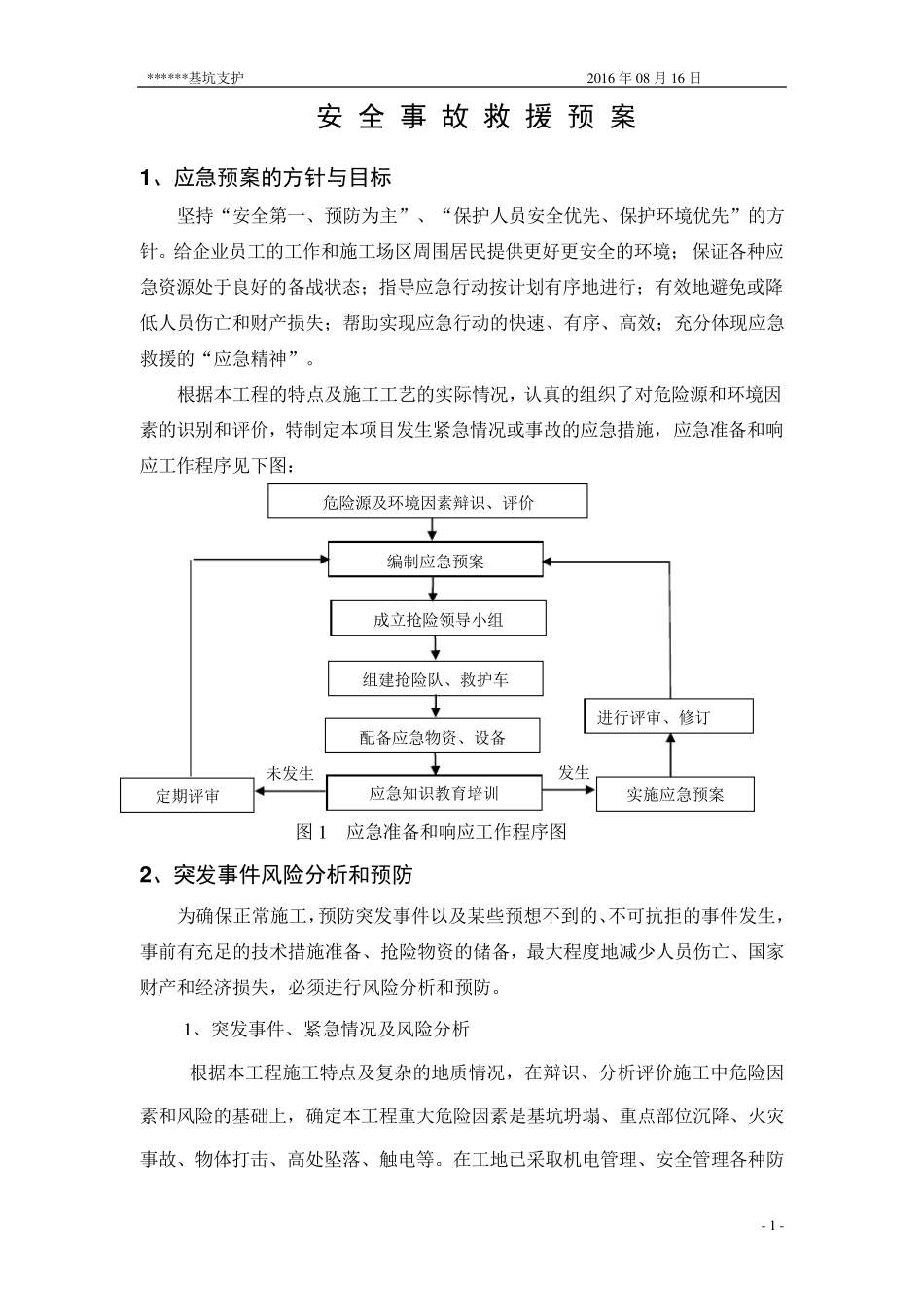 边坡支护应急救援预案_第1页