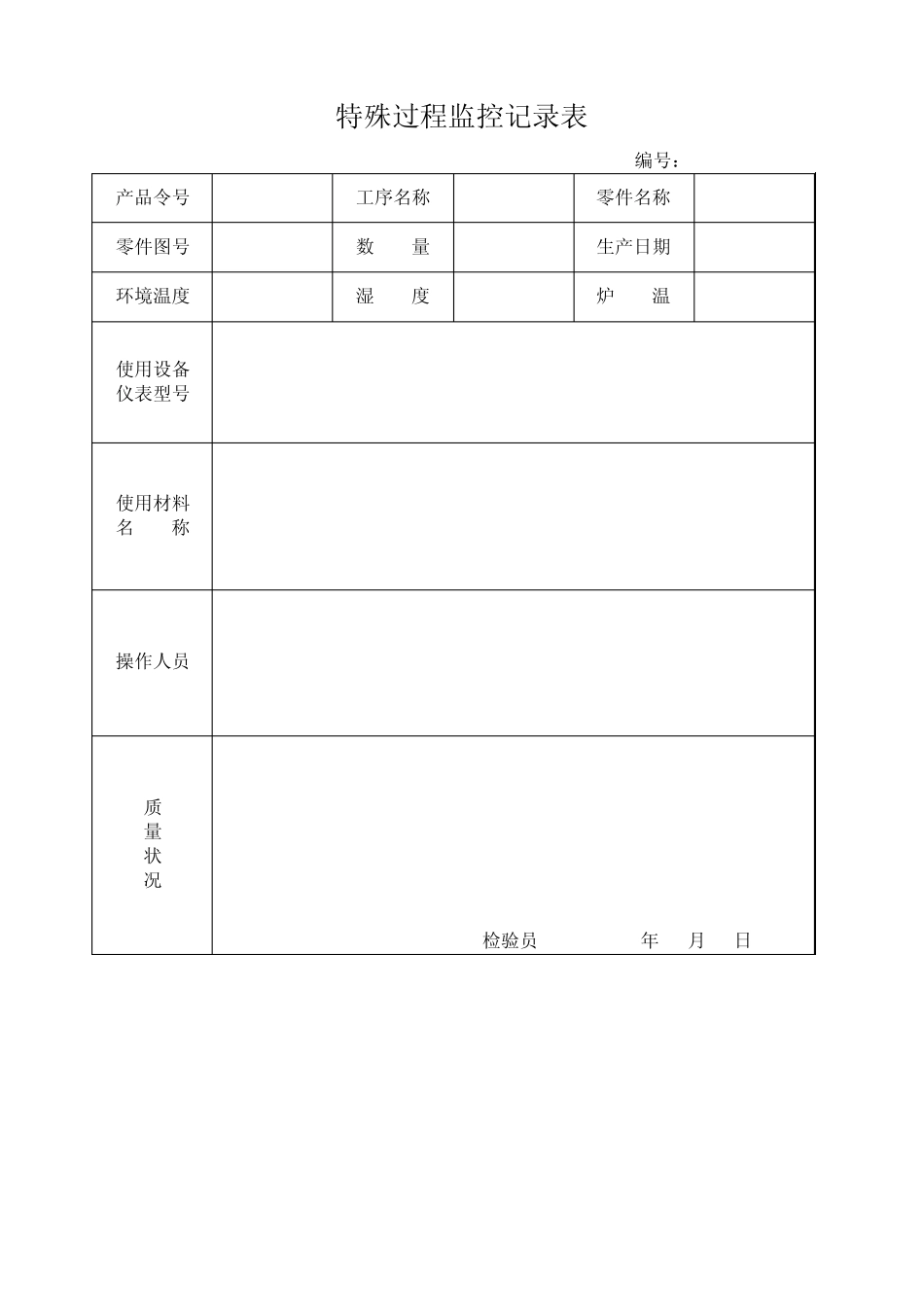 过程确认记录表_第2页