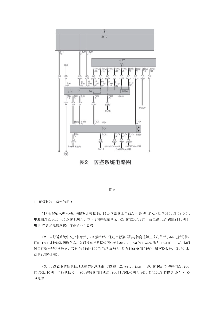迈腾轿车第4代防盗系统的故障检修_第2页