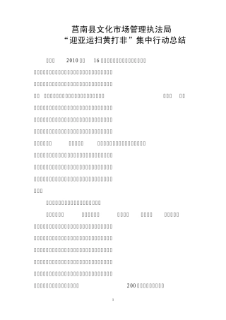 迎亚运扫黄打非总结