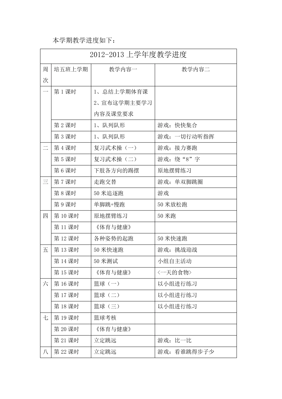 运动与保健教学计划_第3页