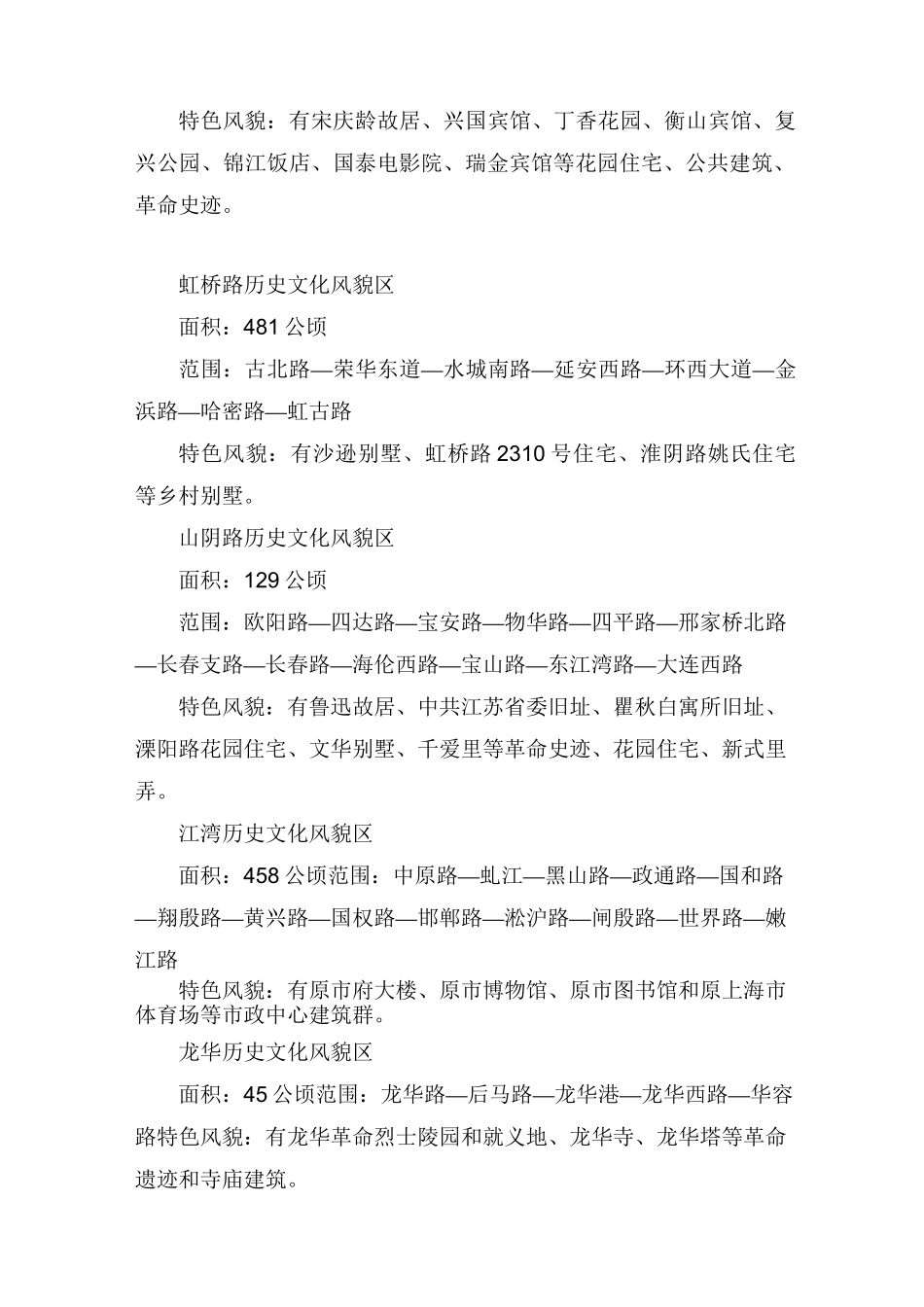 上海市历史文化风貌区一览_第2页