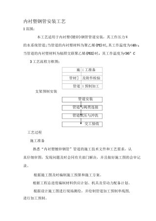 内衬塑钢管安装工艺p