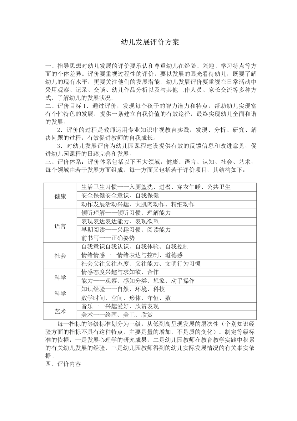 幼儿发展评价方案_修正版_第1页