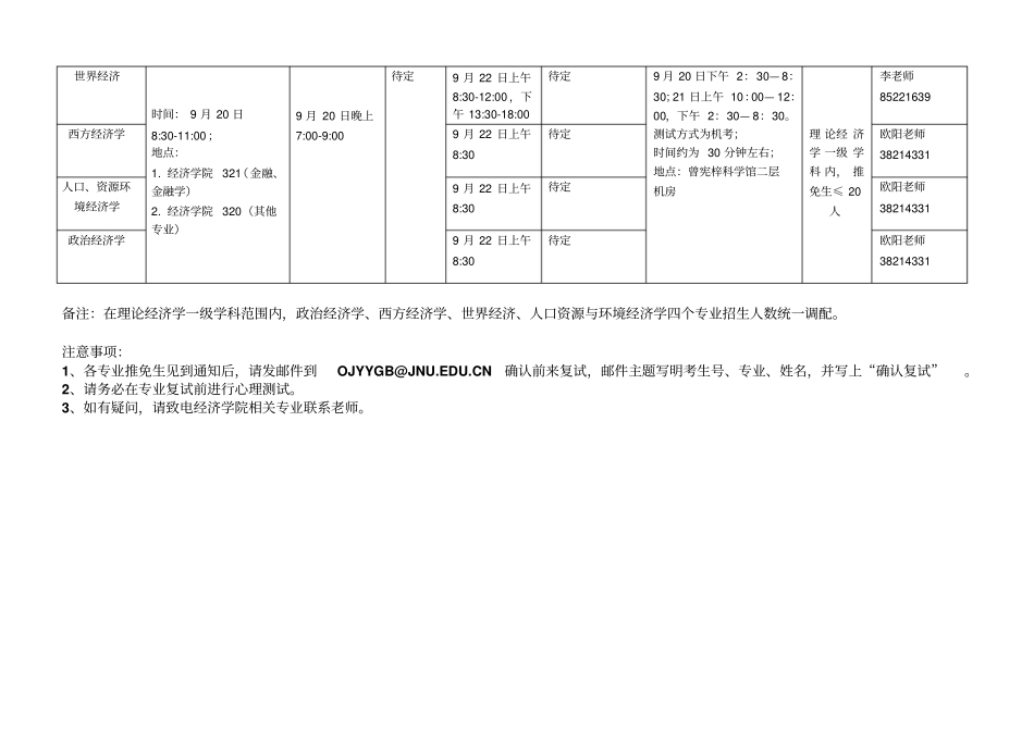 暨南大学2018年推免生复试方案_第3页