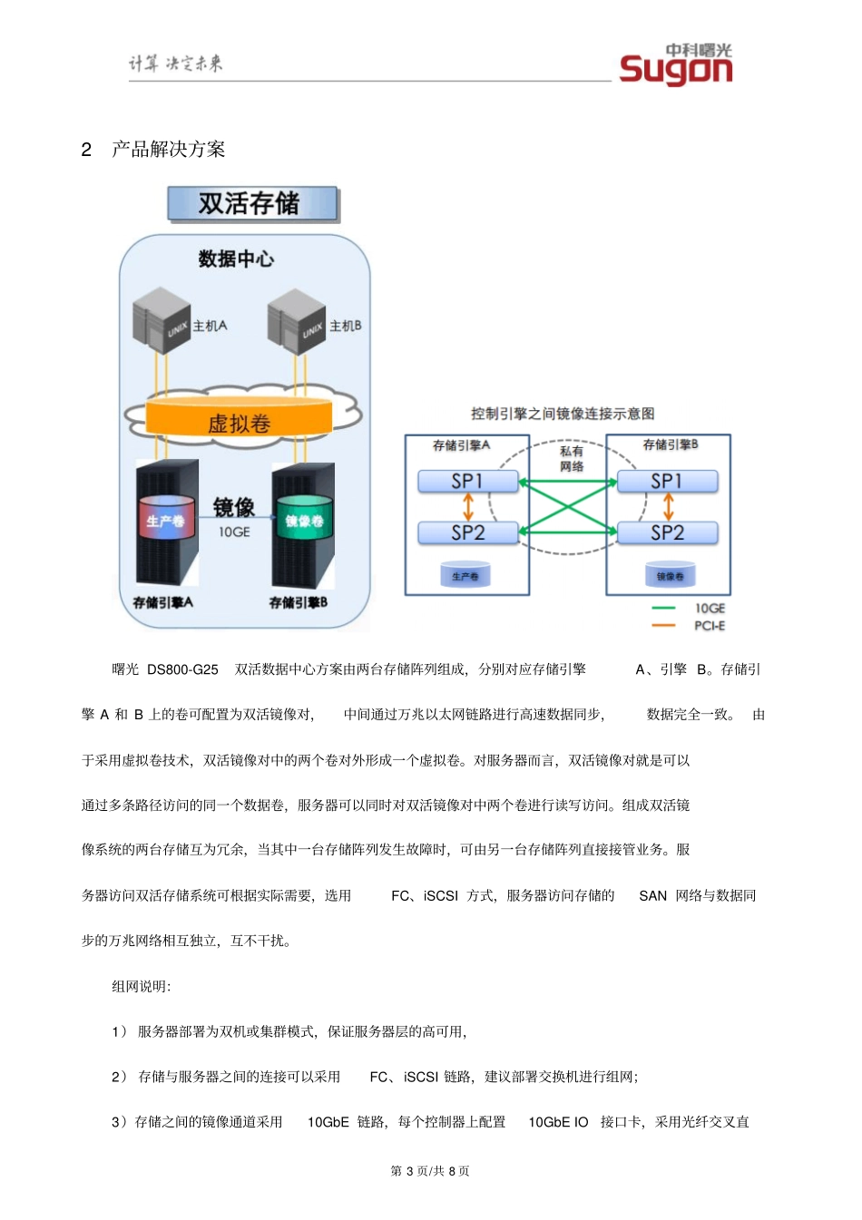曙光DS800-G25双活数据中心解决方案介绍V1资料_第3页