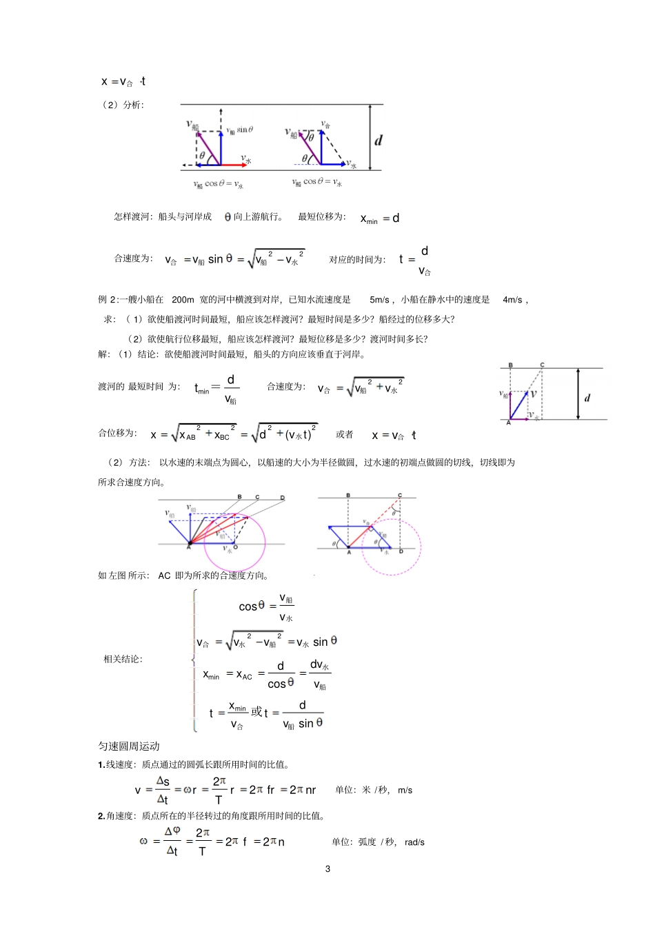 曲线运动万有引力定律知识点总结汇总_第3页