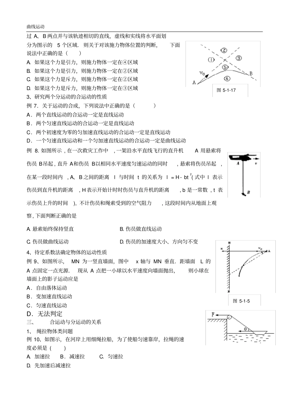 曲线运动题型整理_第2页
