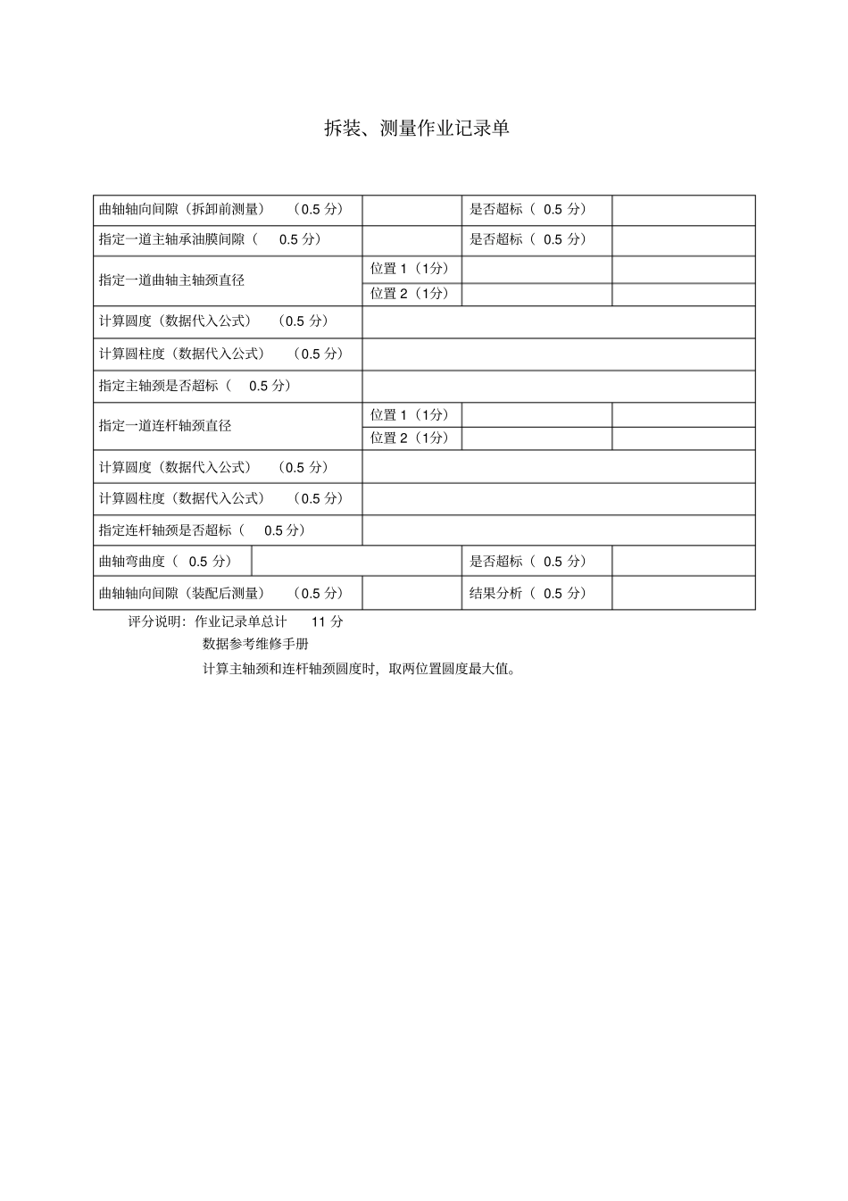 曲轴拆装与检测项目_第2页
