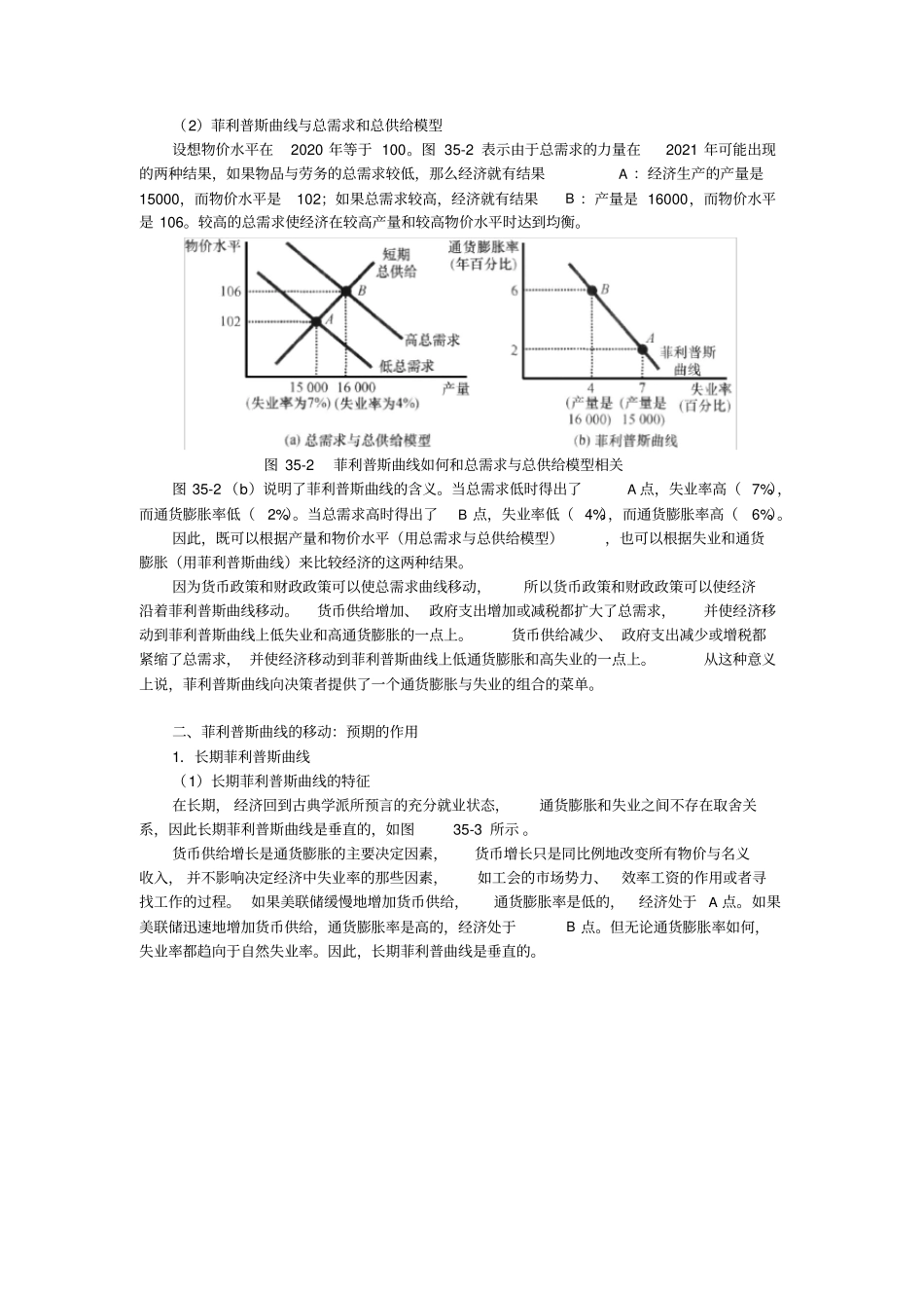 曼昆经济学原理宏观经济学分册第6版核心讲义第35章--通货膨胀与失业之间的短期权衡取舍_第2页