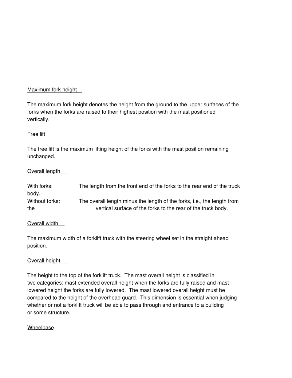 最专业的英文版叉车参数解释_第2页