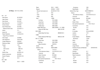 最全Maya菜单中英对照表分析