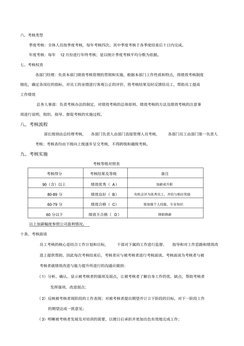 最完整绩效考核制度_第2页