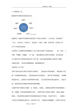 最新VOCs常见废气处理工艺设计方案
